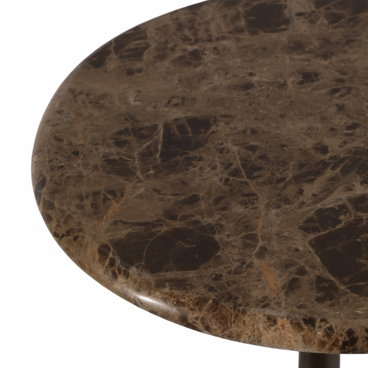20" MARBLE ACCENT TABLE BALL BASE, BWN Accent & End Tables| Sagebrook Home