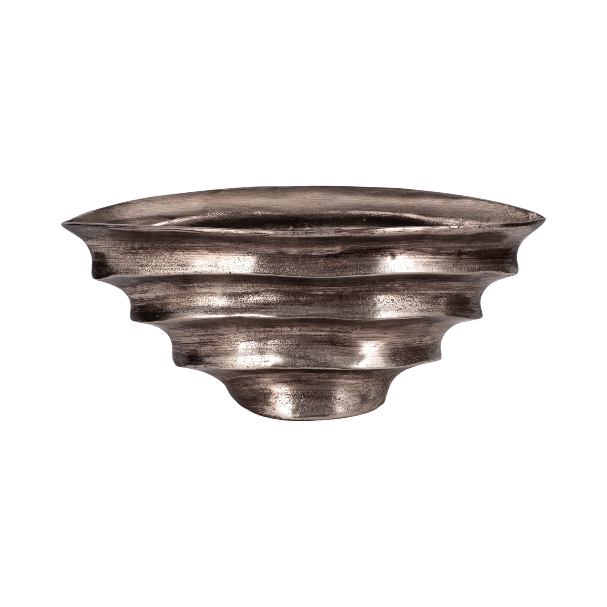 20" Morine Silver Metal Bowl Table Decors| Sagebrook Home
