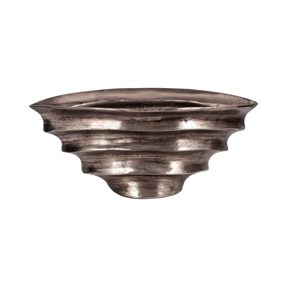 20" Morine Silver Metal Bowl Table Decors| Sagebrook Home