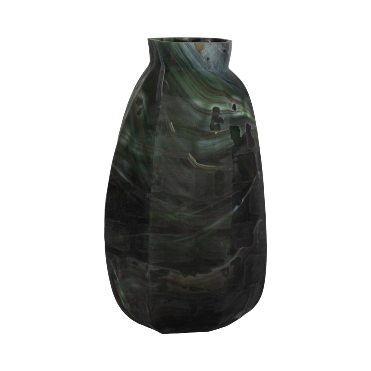 20" Savu Large Green Glass Vase Vases and Jars| Sagebrook Home