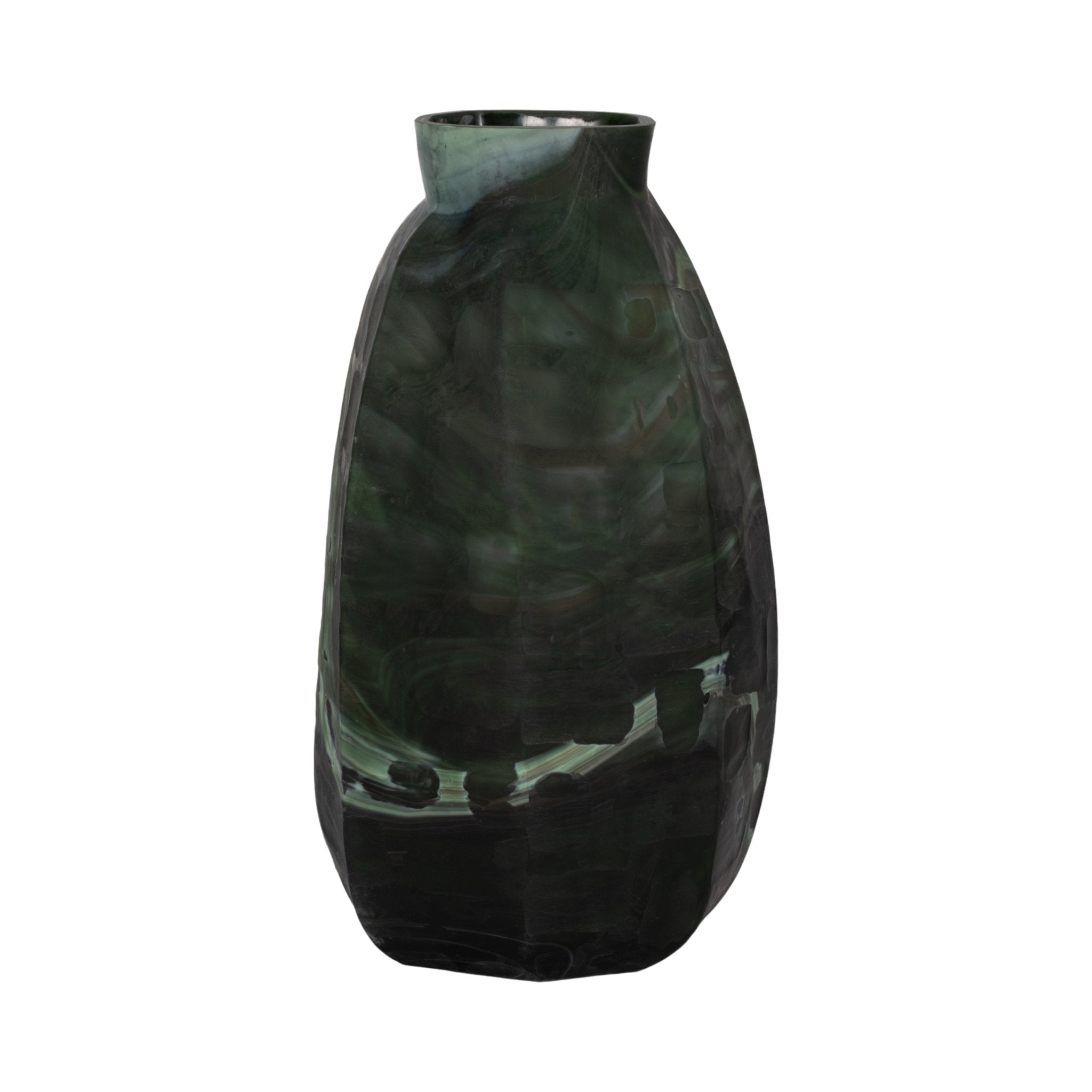 20" Savu Large Green Glass Vase Vases and Jars| Sagebrook Home