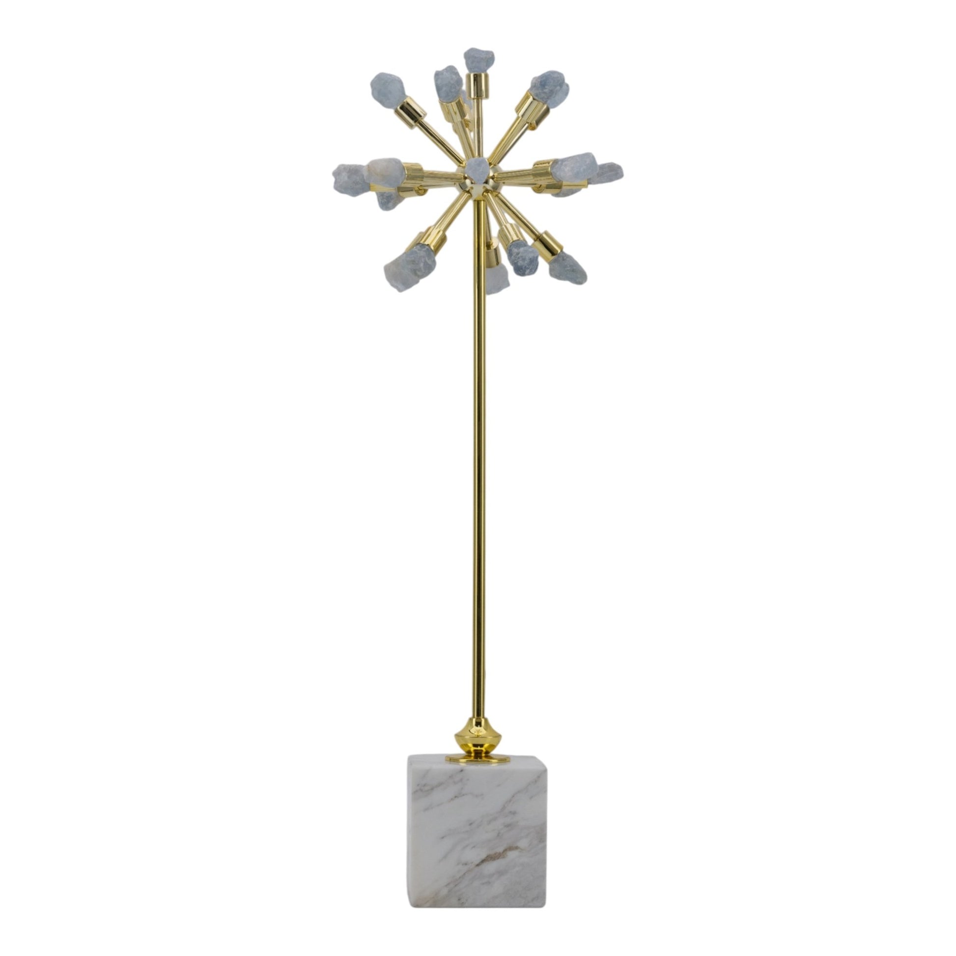 20" Serene Large Blue Starburst Statuary Table Decors| Sagebrook Home
