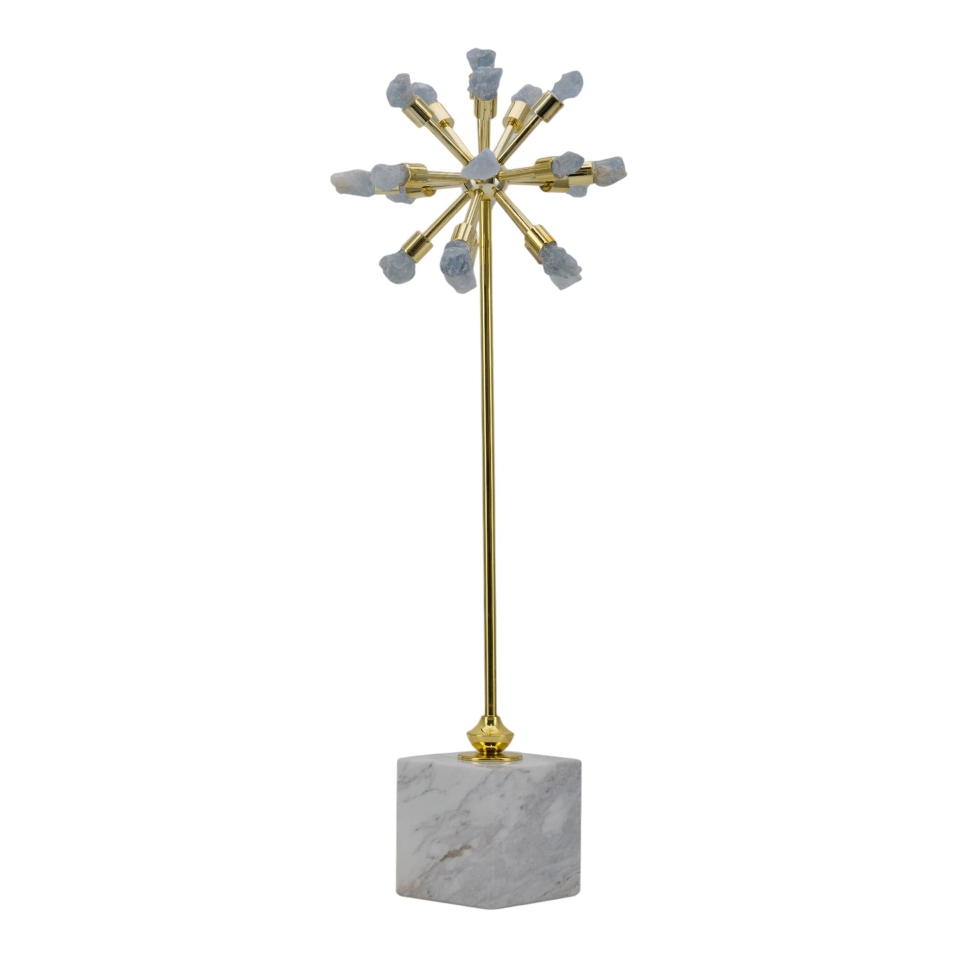 20" Serene Large Blue Starburst Statuary Table Decors| Sagebrook Home