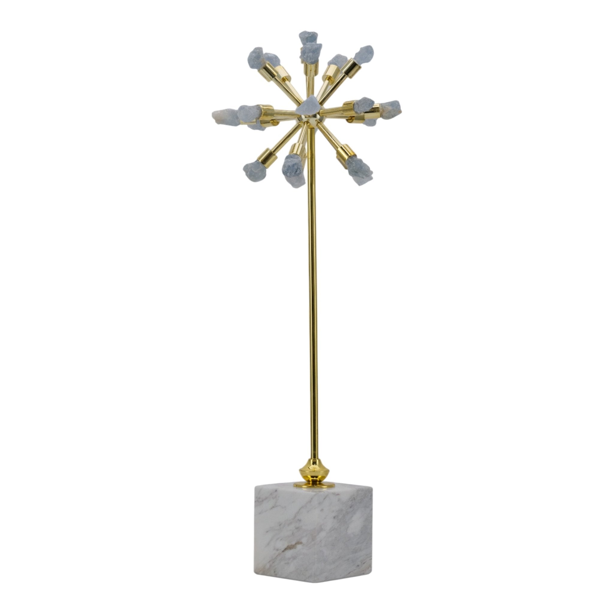 20" Serene Large Blue Starburst Statuary Table Decors| Sagebrook Home