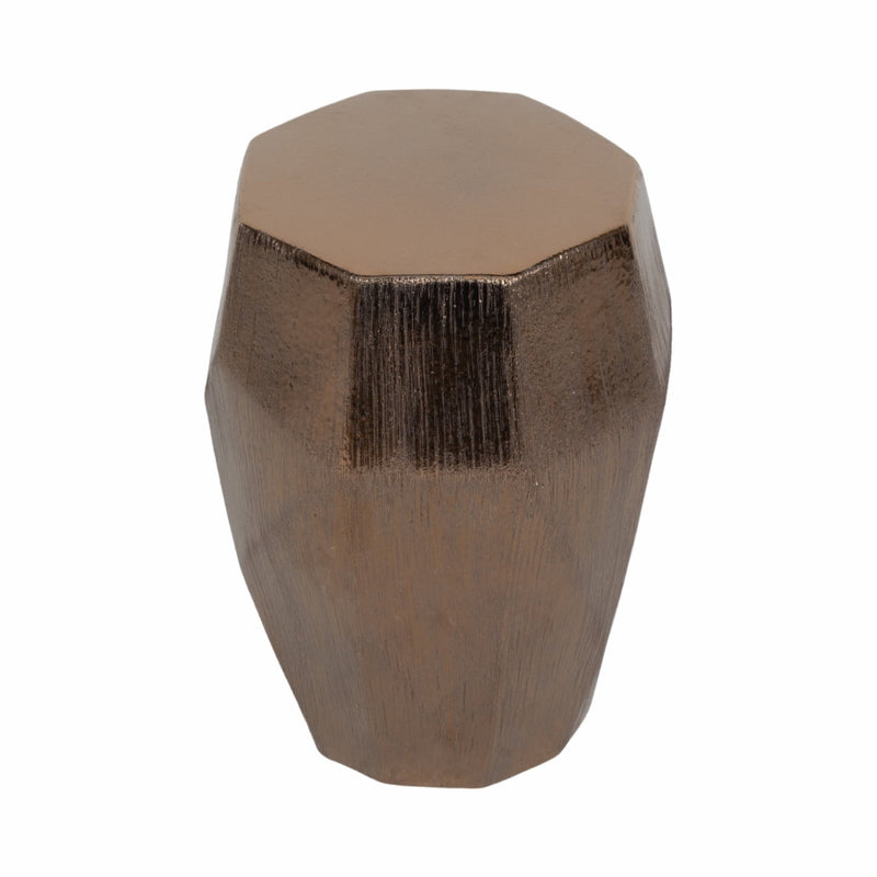 20" Tiziano Ceramic Bronze Garden Stool - Al Rugaib Furniture