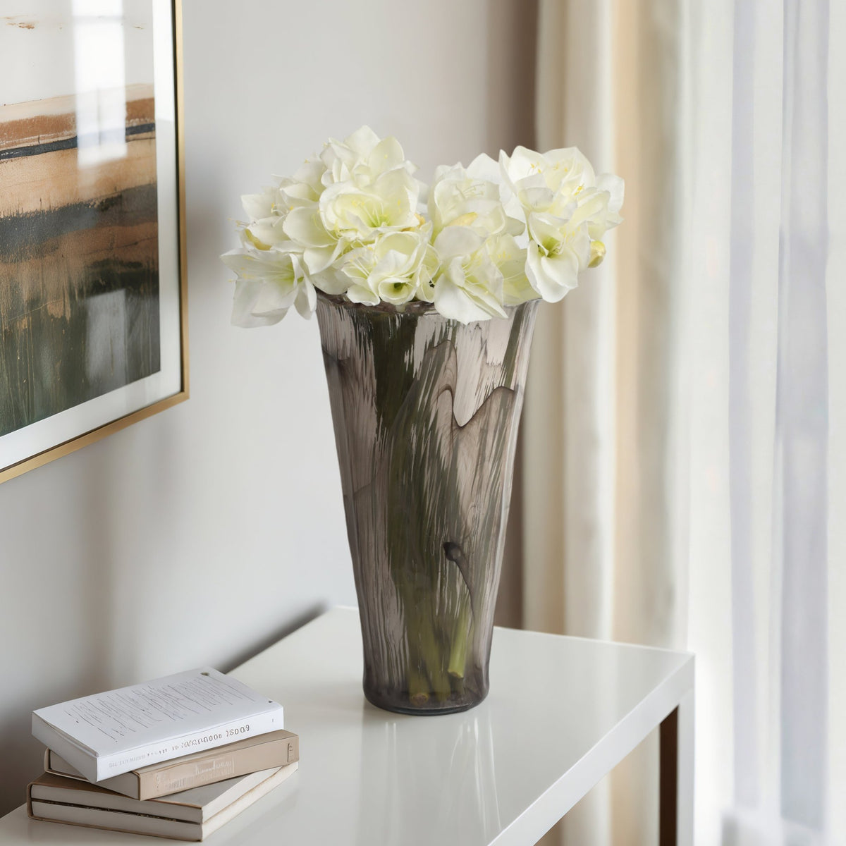 20" Varese Large Italian Art Glass Vase Vases and Jars| Sagebrook Home