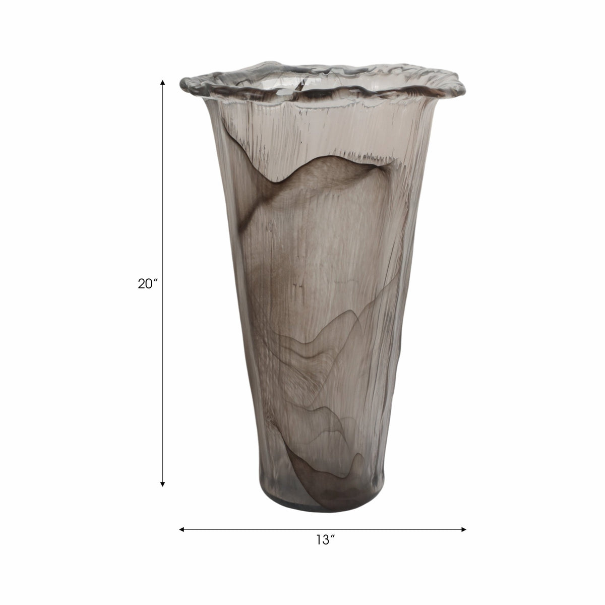 20" Varese Large Italian Art Glass Vase Vases and Jars| Sagebrook Home