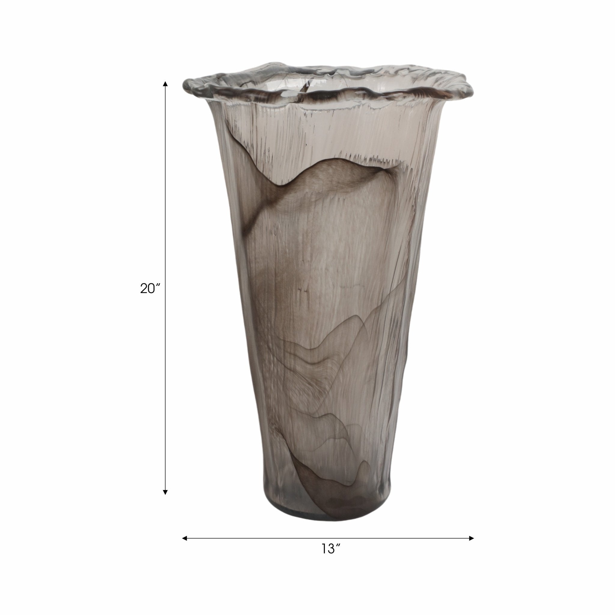 20" Varese Large Italian Art Glass Vase Vases and Jars| Sagebrook Home