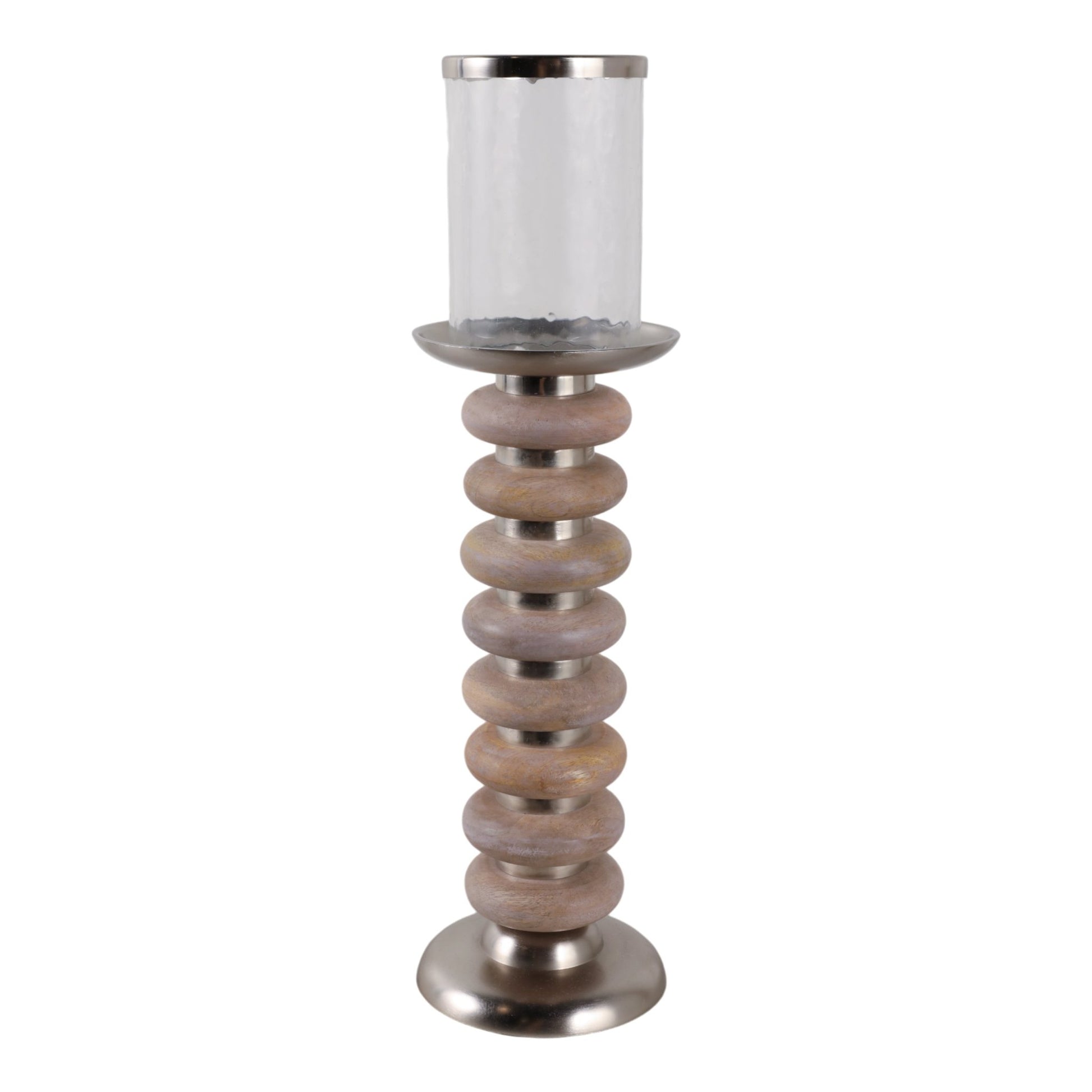 20" Vinita Small Wood Candle Holder Candle Holders| Sagebrook Home