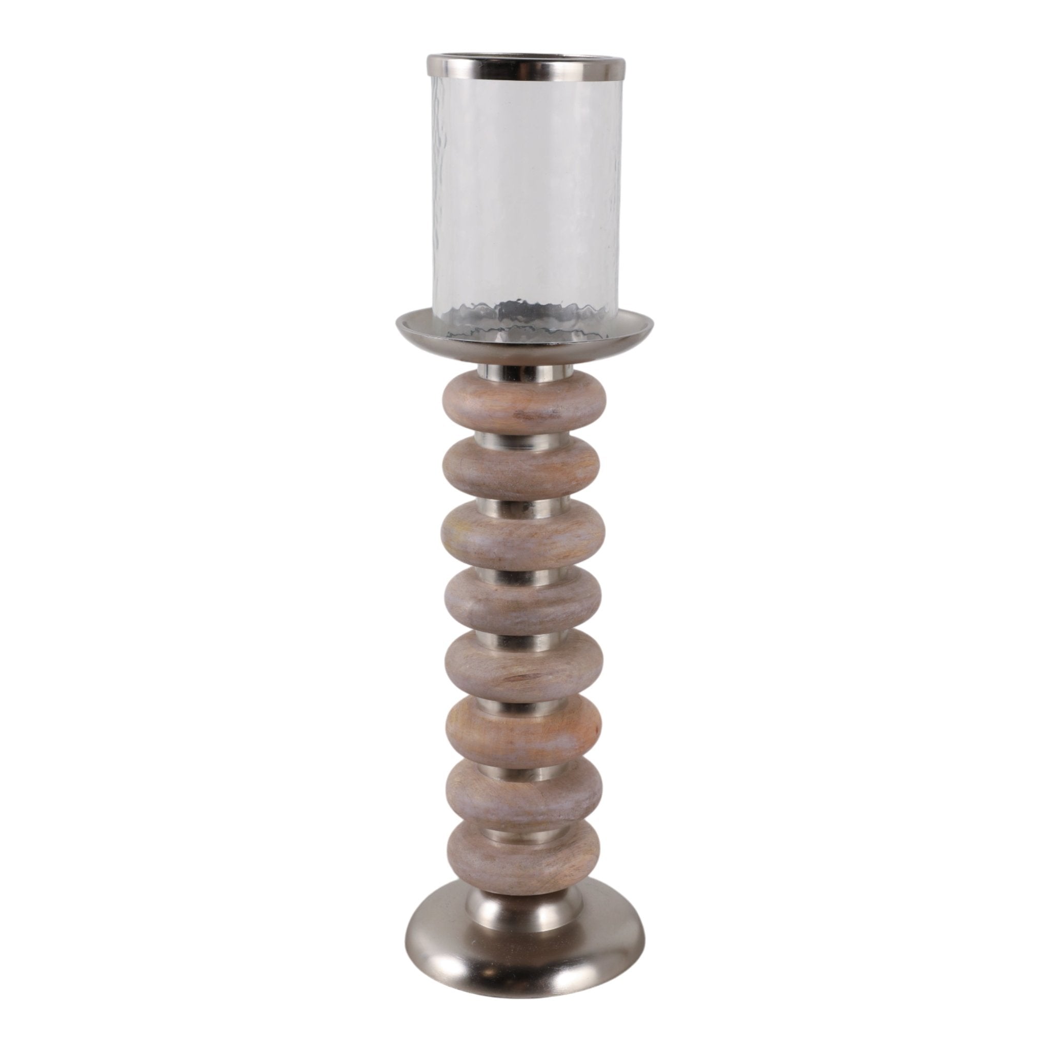 20" Vinita Small Wood Candle Holder Candle Holders| Sagebrook Home
