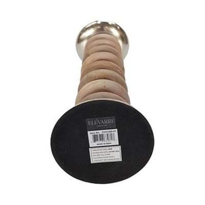 20" Vinita Small Wood Candle Holder - Al Rugaib Furniture