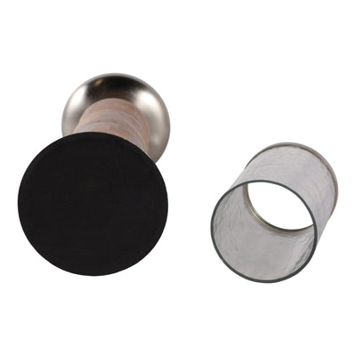 20" Vinita Small Wood Candle Holder - Al Rugaib Furniture