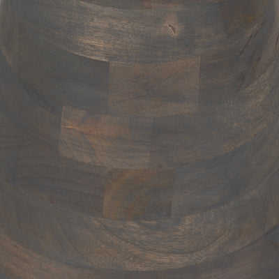 20" Wood Accent Table Baslana Marble Top, Grey - Al Rugaib Furniture