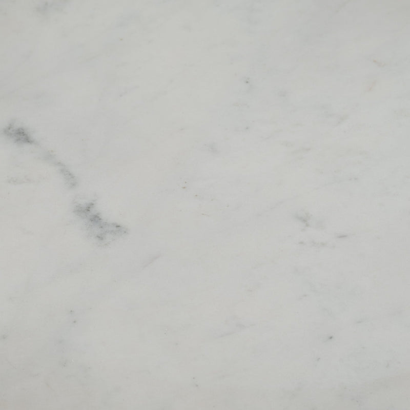 20" Wood Accent Table Marble Top, Natural/white - Al Rugaib Furniture