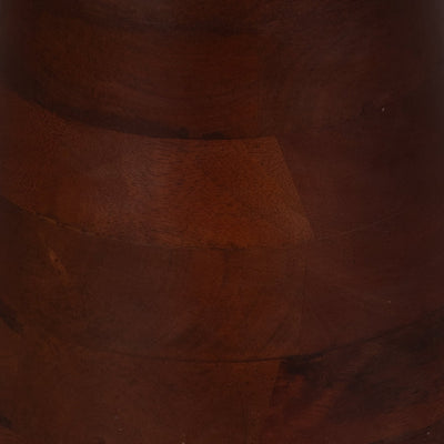 20" Wood Accent Table Marble Top, Walnut/white - Al Rugaib Furniture