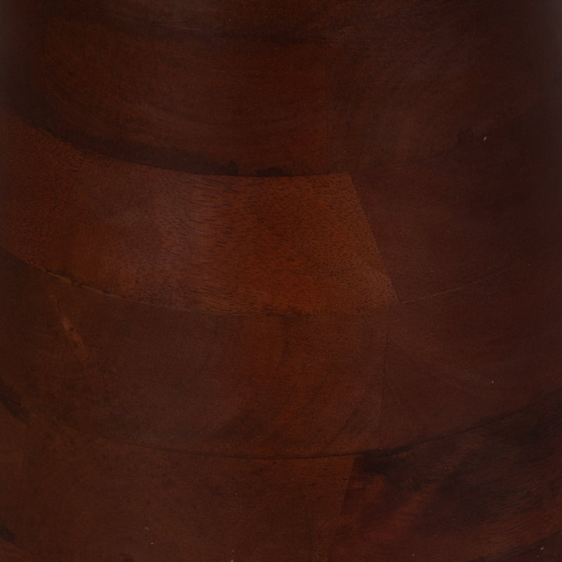 20" Wood Accent Table Marble Top, Walnut/white - Al Rugaib Furniture