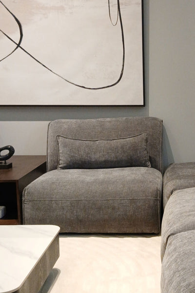 AlDana black armless seater