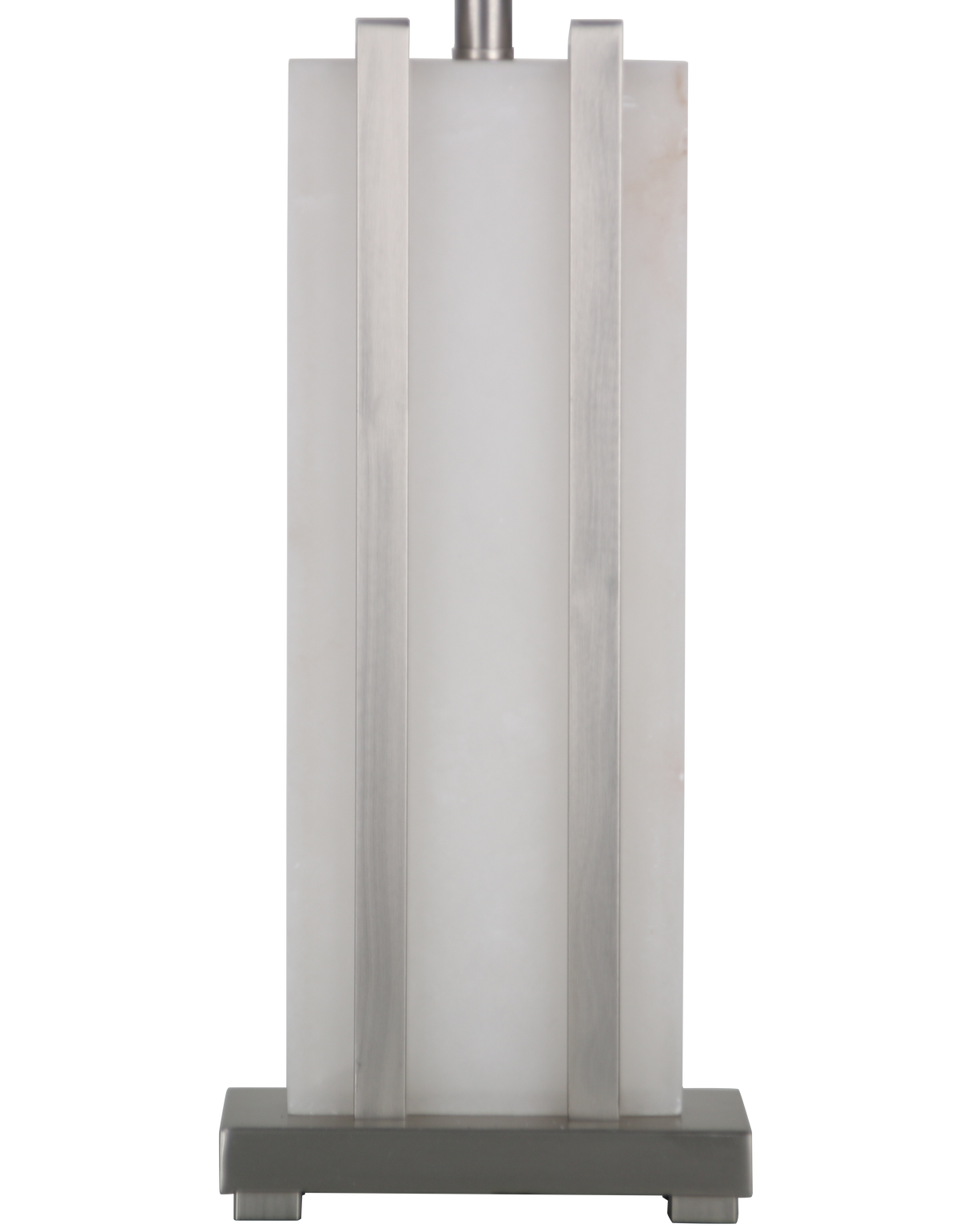 Stark Alabaster Table Lamp in Silver-76cm H