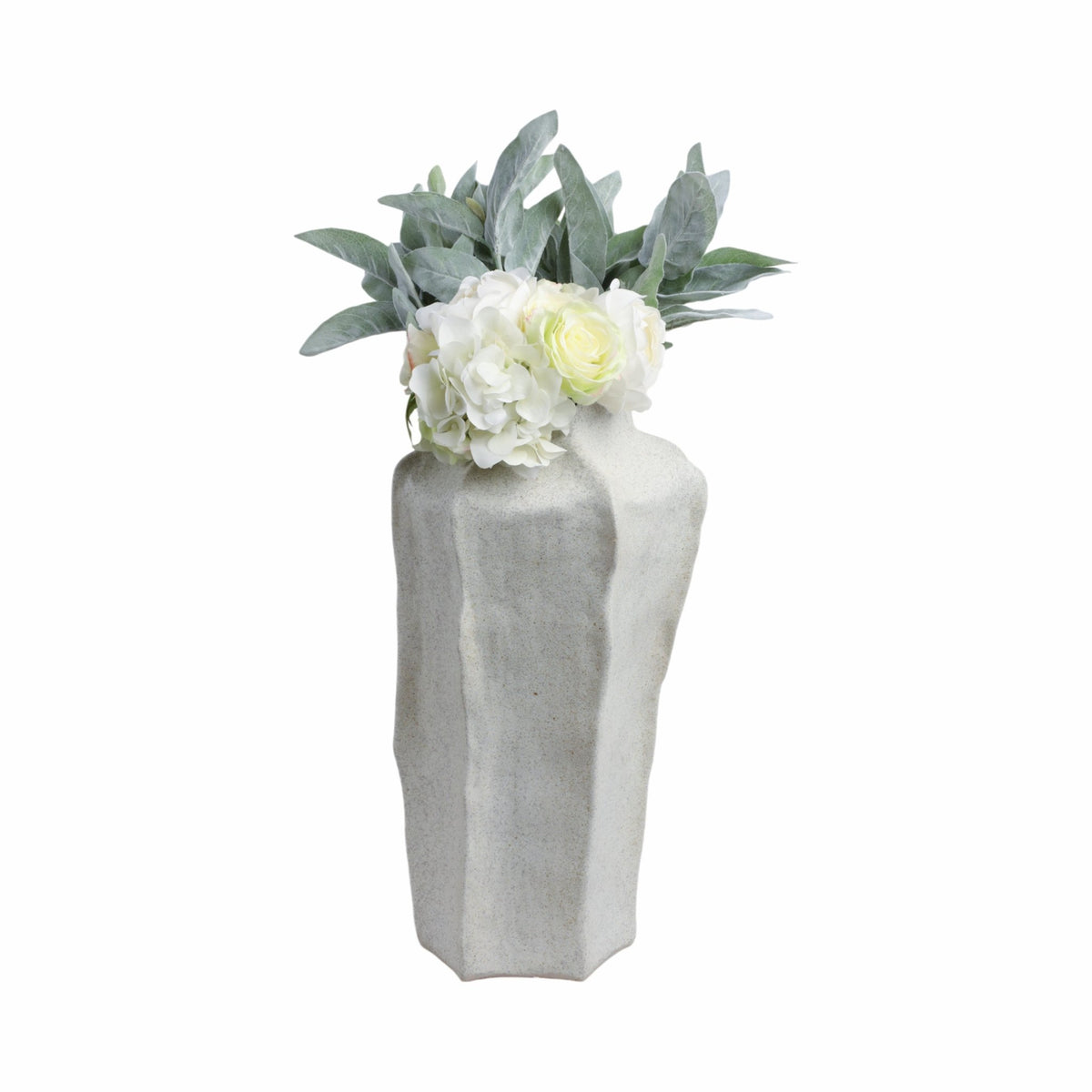 20"DELRIO LARGE PORCELAIN VASE, GRAY Vases and Jars| Sagebrook Home