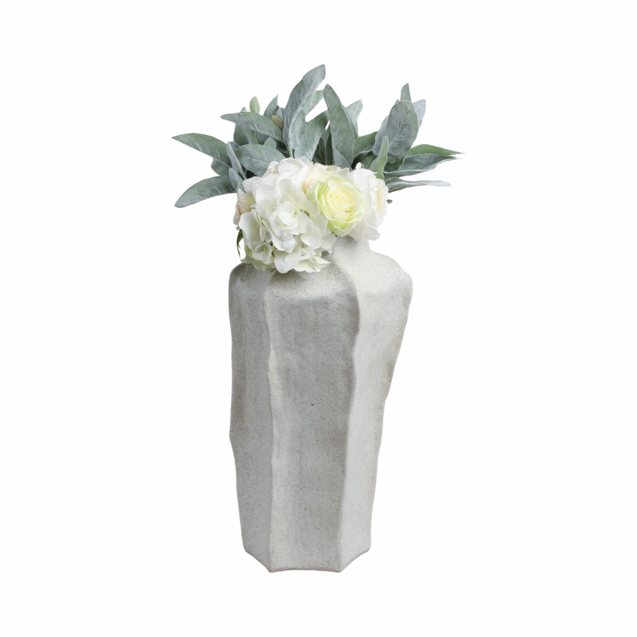 20"DELRIO LARGE PORCELAIN VASE, GRAY Vases and Jars| Sagebrook Home