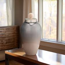 20"H GLASS VASE W/ BLUSH KNOB, CHAMPAGNE Vases and Jars| Sagebrook Home