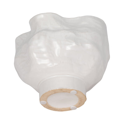 20oz Citro Candle Wavy Bowl, White - Al Rugaib Furniture