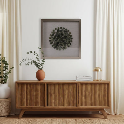 20x20 Andre Natural Green Stone Shadowbox Art - Al Rugaib Furniture