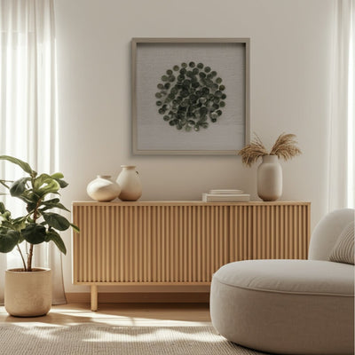 20x20 Andre Natural Green Stone Shadowbox Art - Al Rugaib Furniture