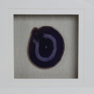 20X20 S/2 FRAMED AGATE, PURPLE - Al Rugaib Furniture