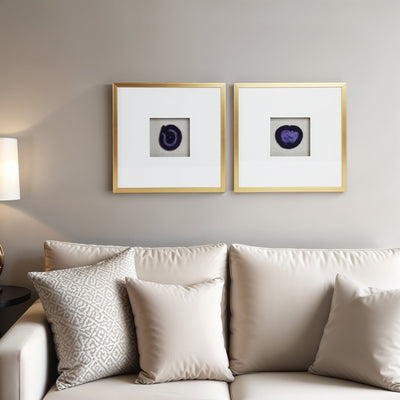 20X20 S/2 FRAMED AGATE, PURPLE - Al Rugaib Furniture