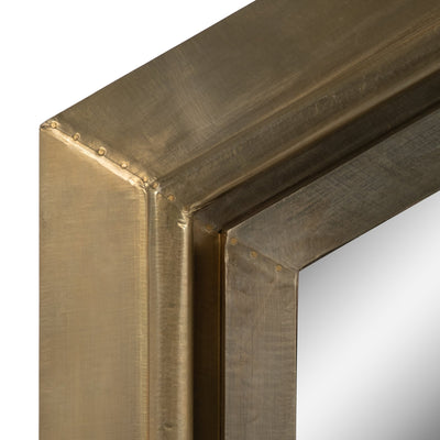 20x20" Warwin Champagne Clad Hexagon Mirror - Al Rugaib Furniture