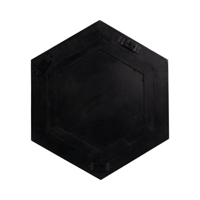 20x20" Warwin Champagne Clad Hexagon Mirror - Al Rugaib Furniture