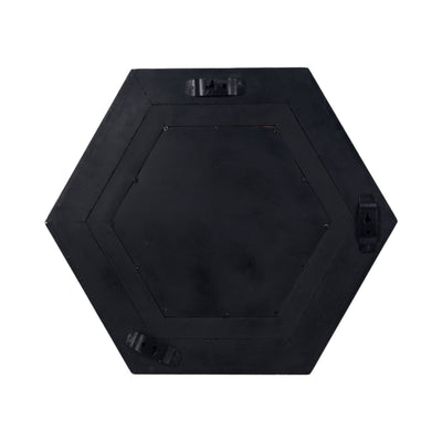 20x20" Warwin Silver Clad Hexagon Mirror - Al Rugaib Furniture