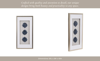 20x40 Ainsley Stone Shadowbox Wall Decor - Al Rugaib Furniture