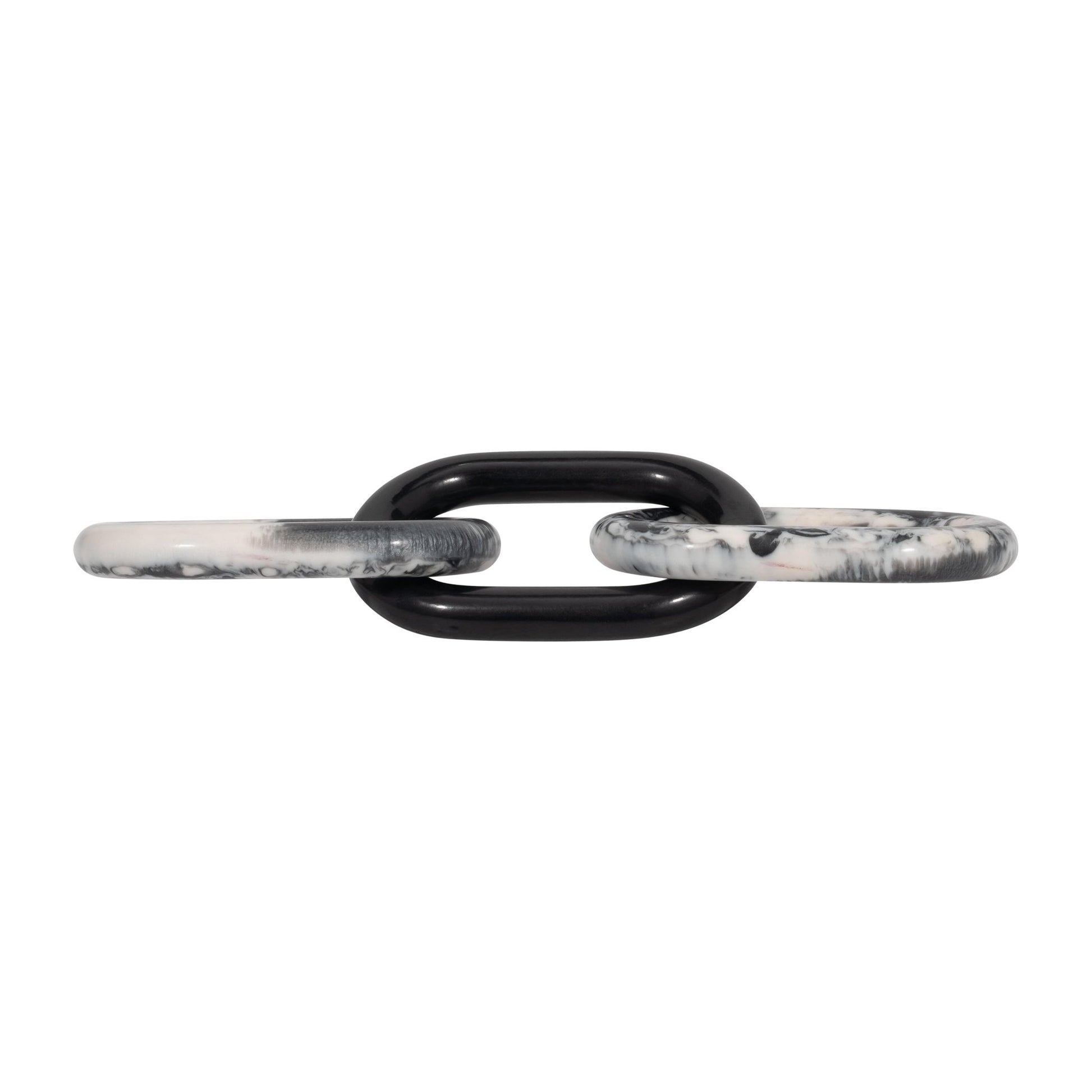 21" Desta Black Resin Link Chain Table Decors| Sagebrook Home