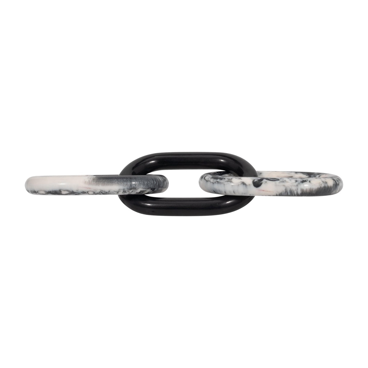 21" Desta Black Resin Link Chain Table Decors| Sagebrook Home