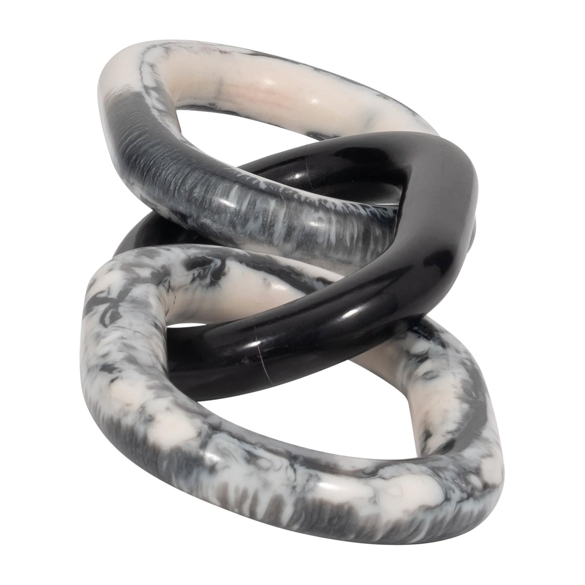 21" Desta Black Resin Link Chain Table Decors| Sagebrook Home