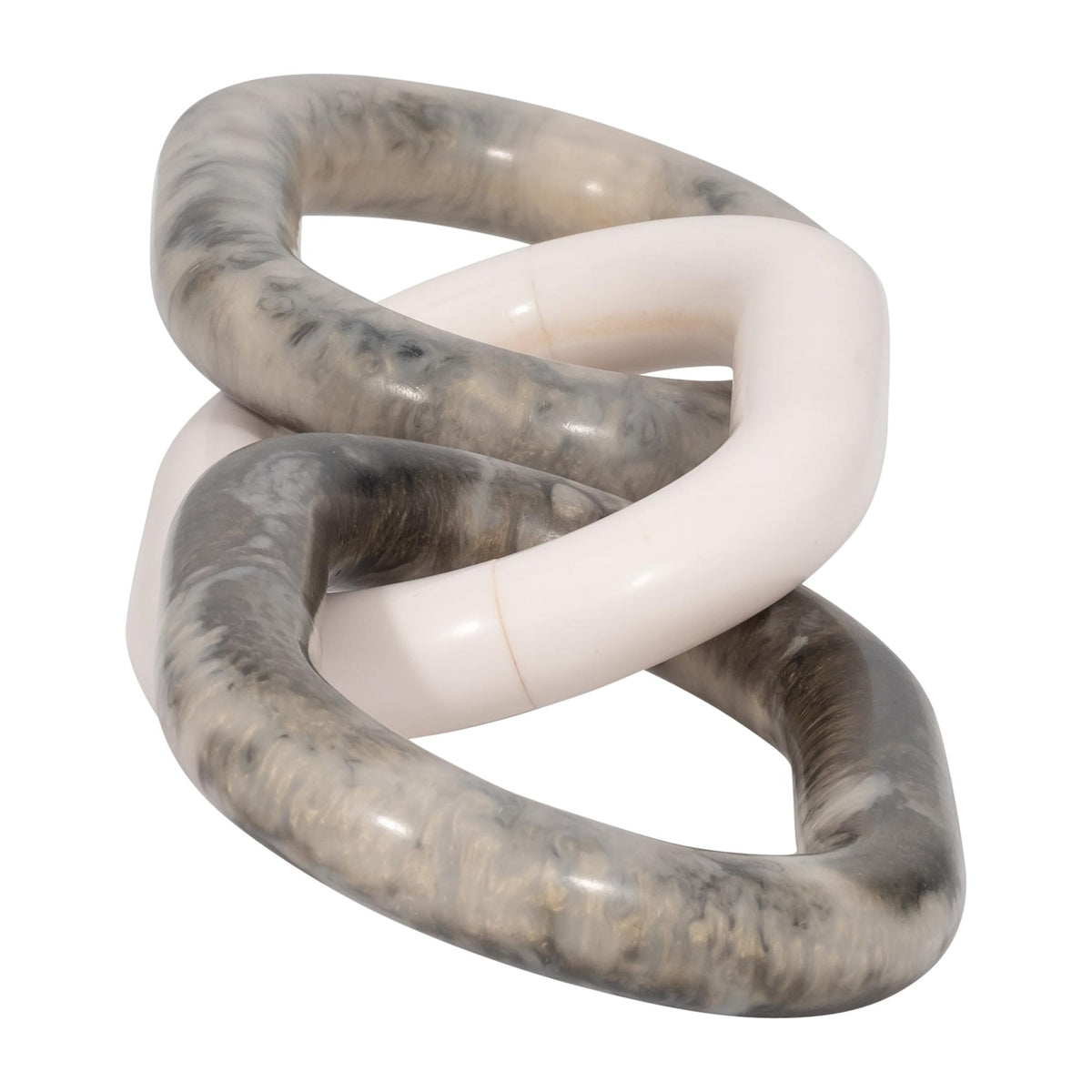 21" Desta Grey Resin Link Chain Table Decors| Sagebrook Home