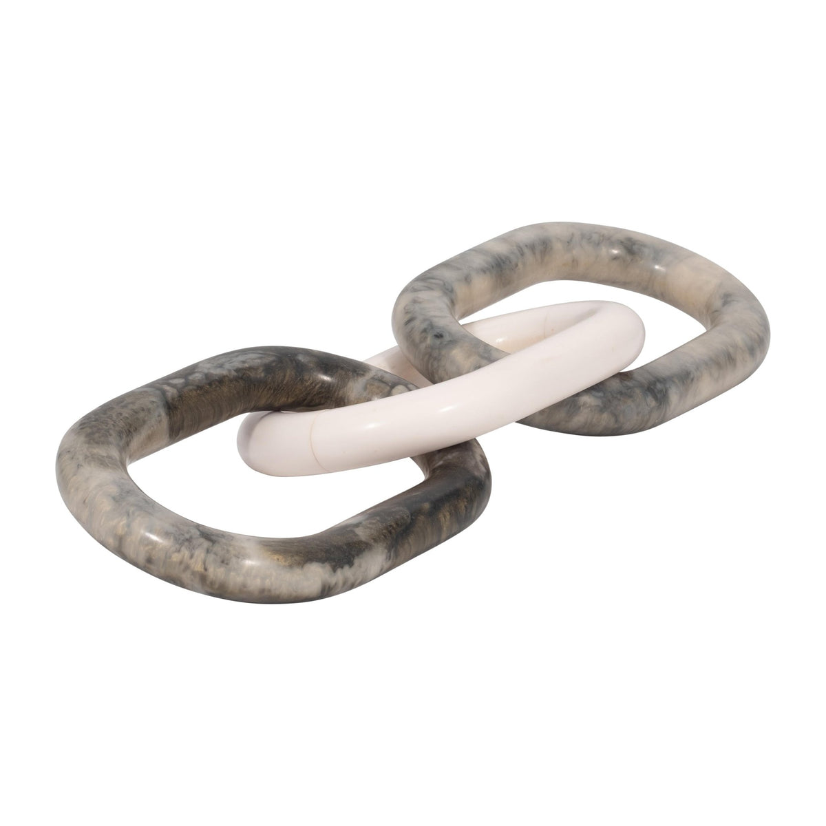 21" Desta Grey Resin Link Chain Table Decors| Sagebrook Home