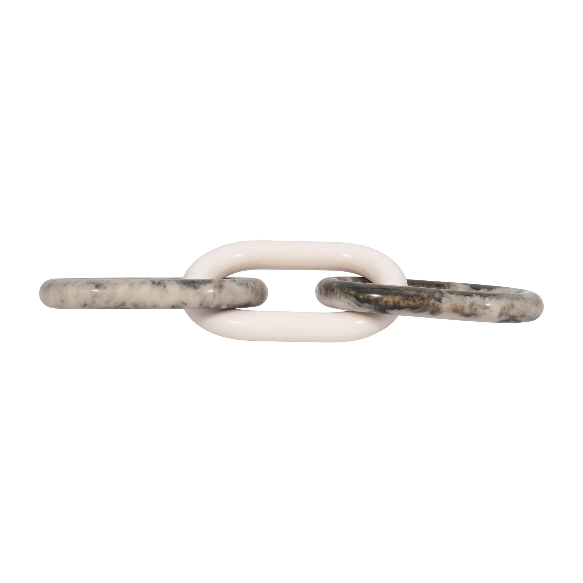 21" Desta Grey Resin Link Chain Table Decors| Sagebrook Home
