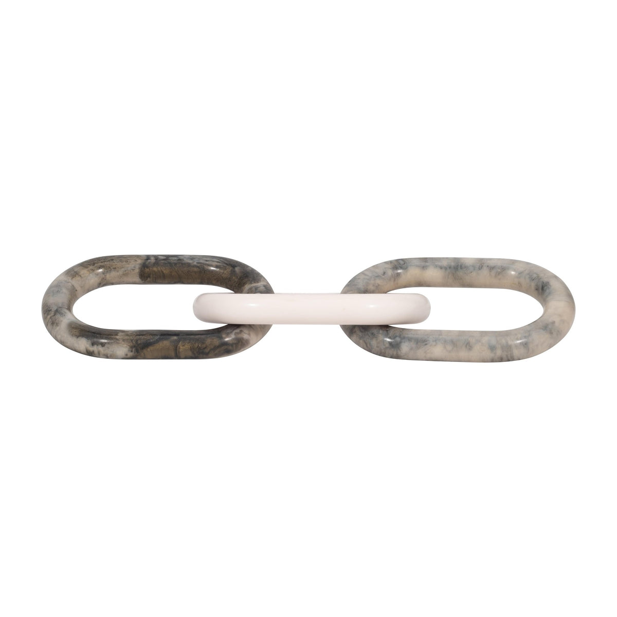 21" Desta Grey Resin Link Chain Table Decors| Sagebrook Home