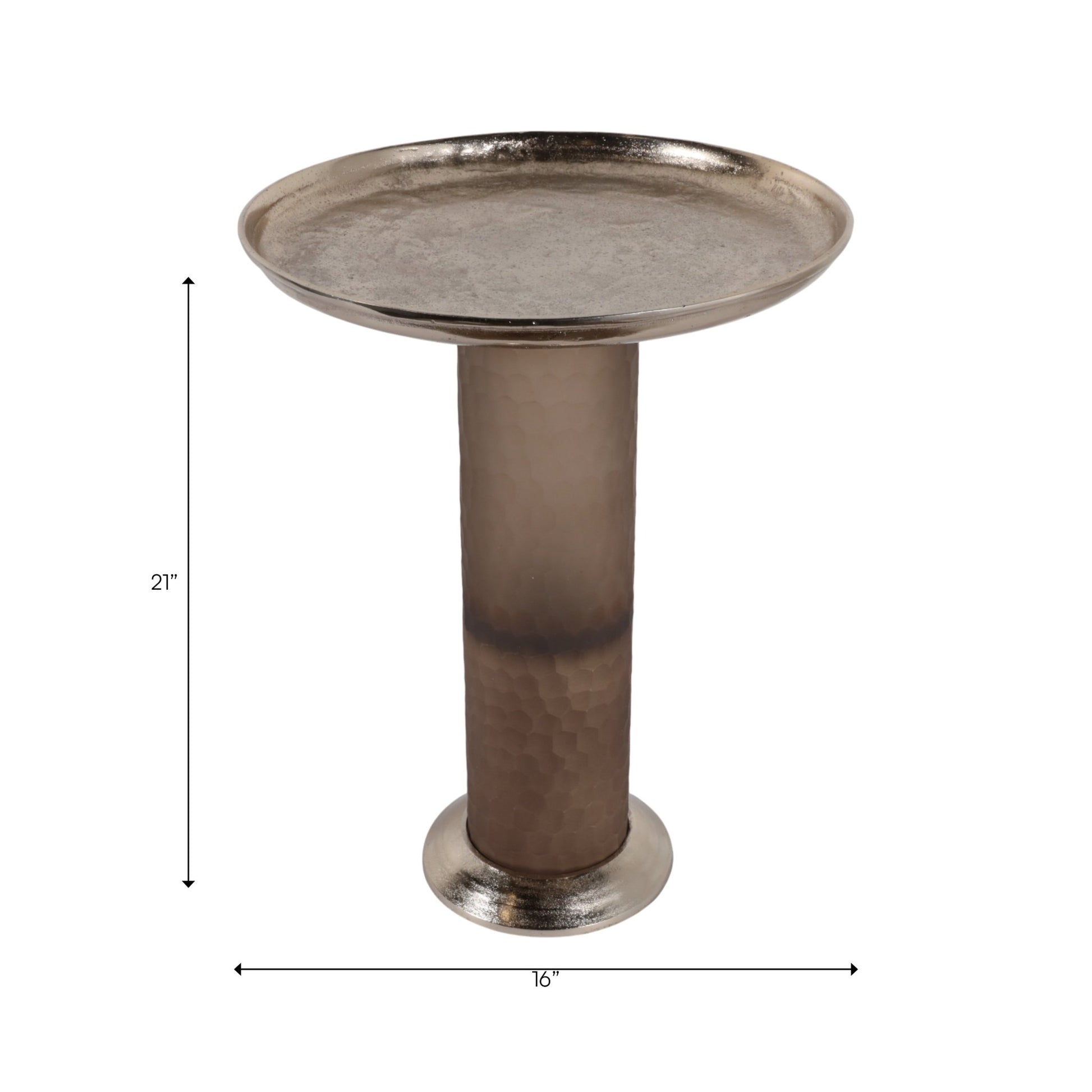 21" Gallioplis Glass And Metal Accent Table Accent & End Tables| Sagebrook Home