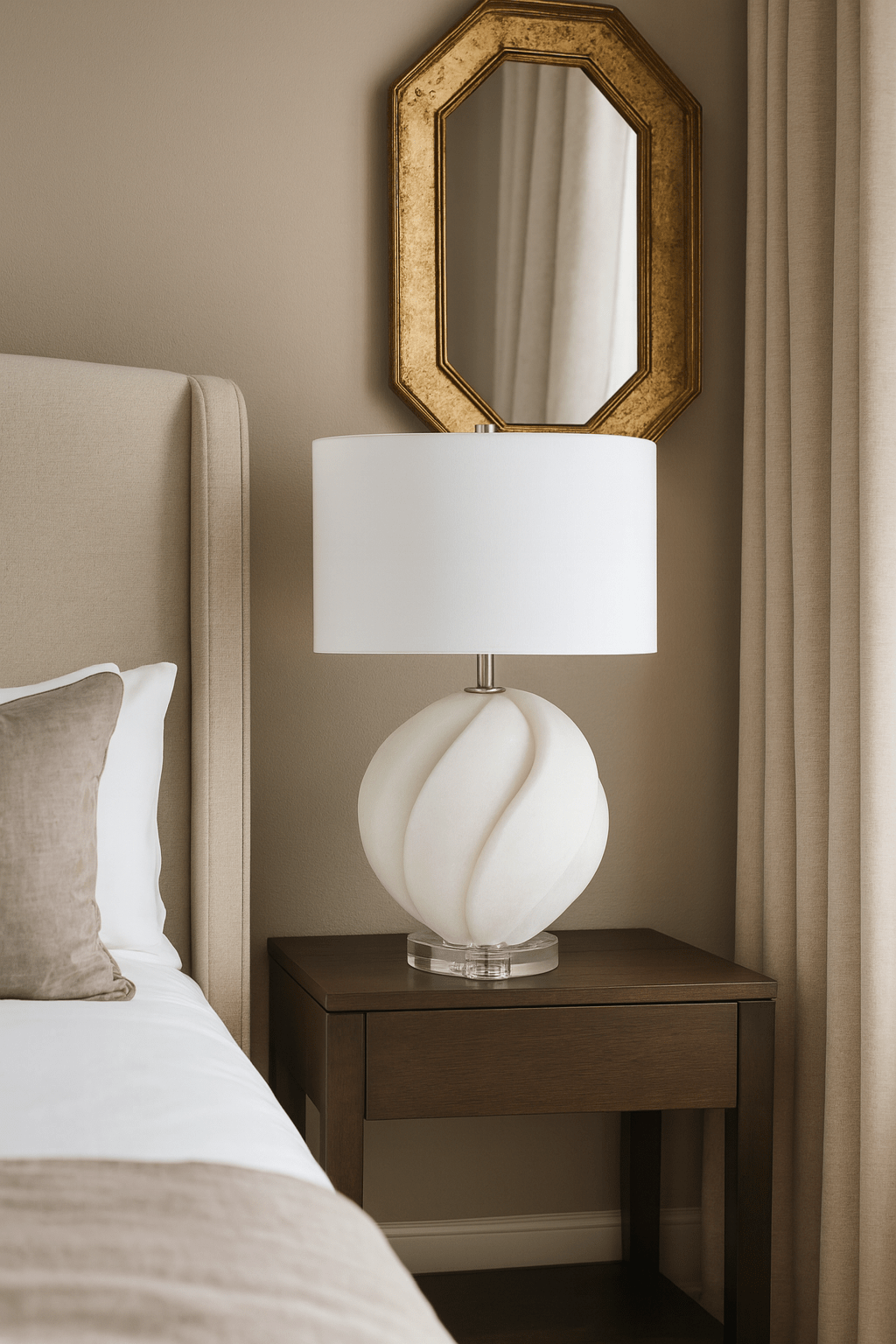 21" GOSHEN QUARTZ RESIN TABLE LAMP Table Lamps| Sagebrook Home