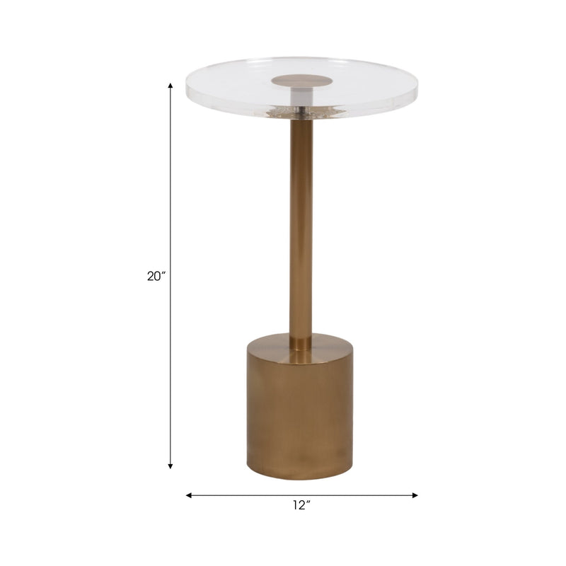 21" Talia Acrylic Accent Table - Al Rugaib Furniture