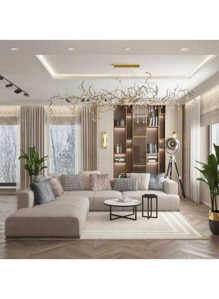 Royal | Pure Comfort L-Shape Sofa - Beige - 280x280x95x85 cm