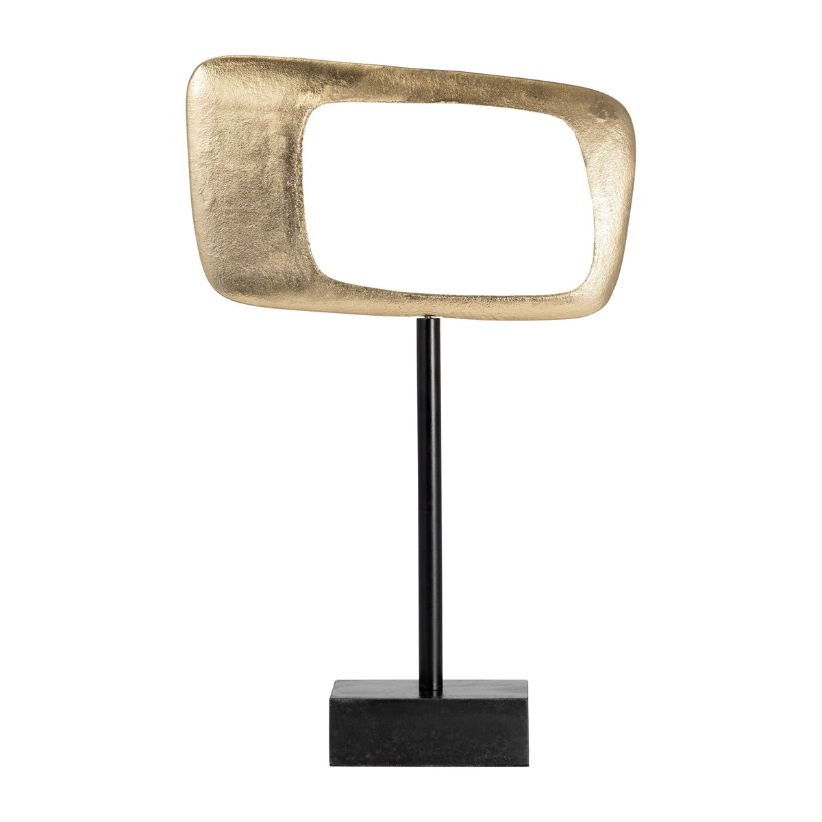 21.75" ALUMINUM RHOMBUS ON STAND, GOLD, KD Table Decors| Sagebrook Home