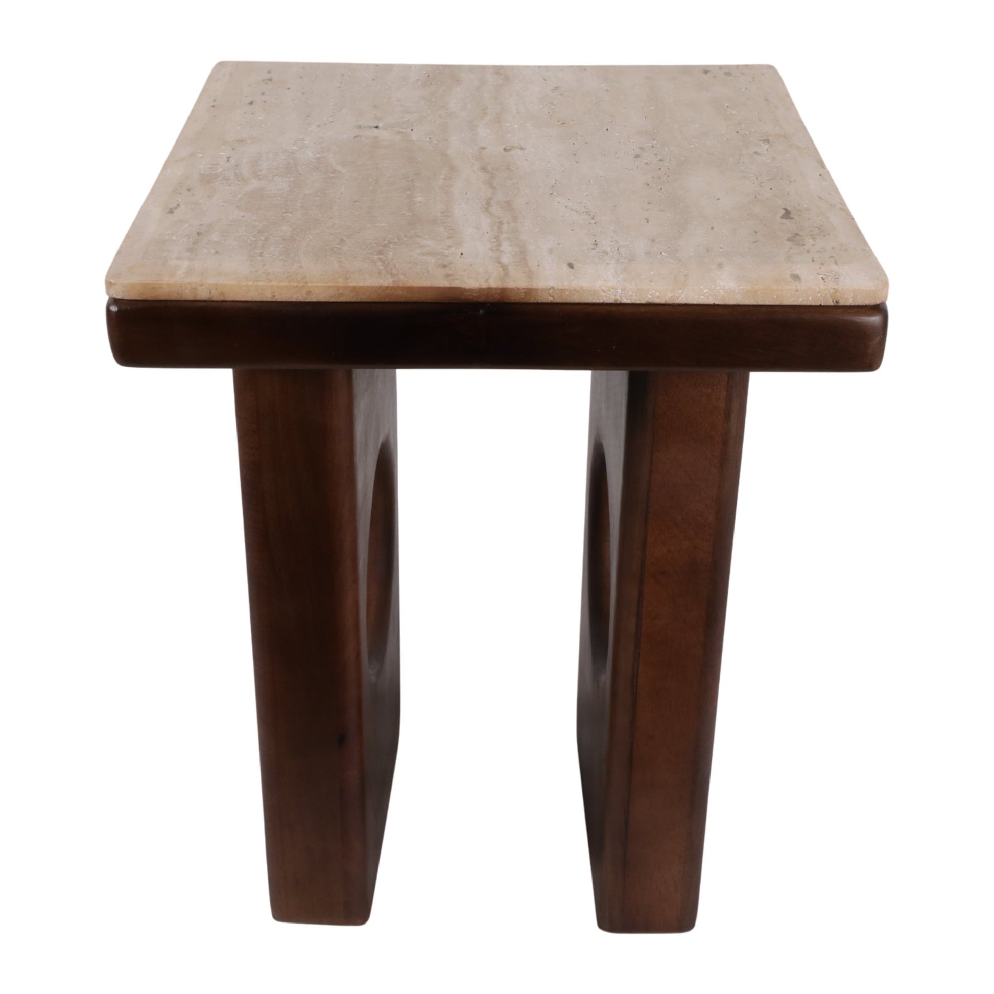 21x16" Rounded Edge Square Accent Table, Tan/br Kd Accent & End Tables| Sagebrook Home