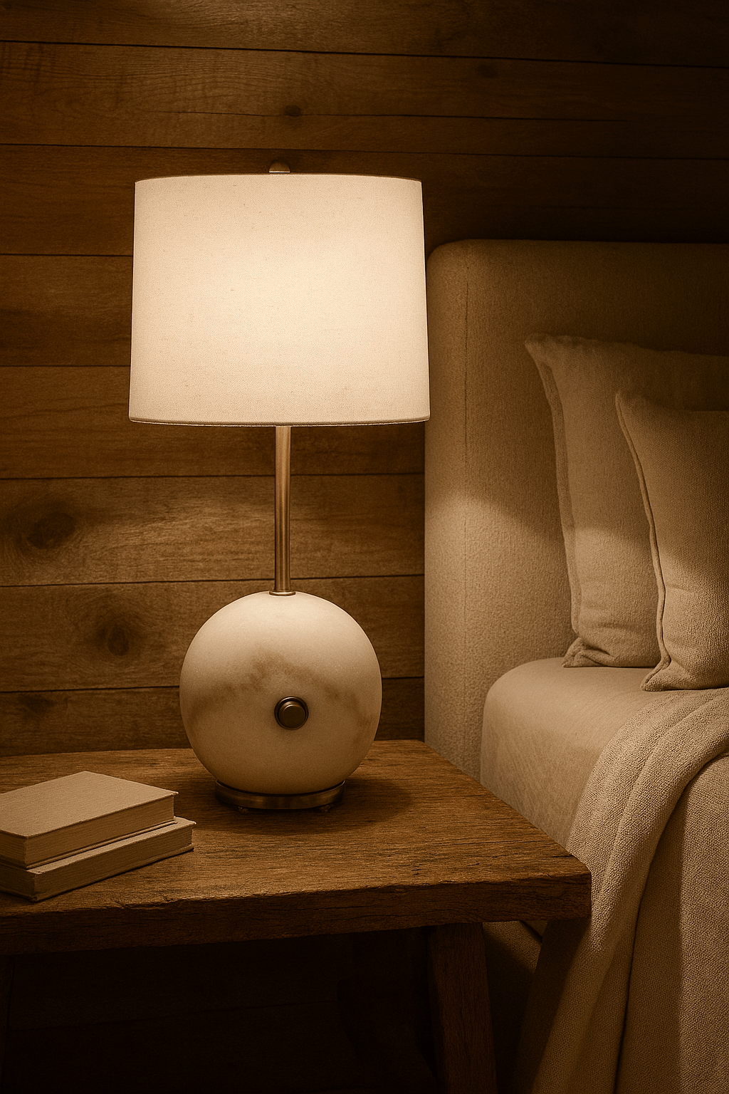 22" ASTER MARBLE TABLE LAMP Table Lamps| Sagebrook Home