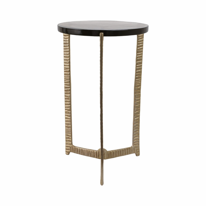 22" Bennington Tall Recycled Glass Accent Table - Al Rugaib Furniture