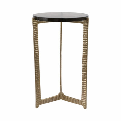 22" Bennington Tall Recycled Glass Accent Table - Al Rugaib Furniture